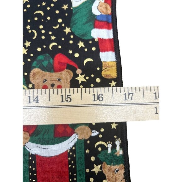 Vintage Christmas Bear Print Placemats and Napkins Set Of 4 - Picture 6 of 6